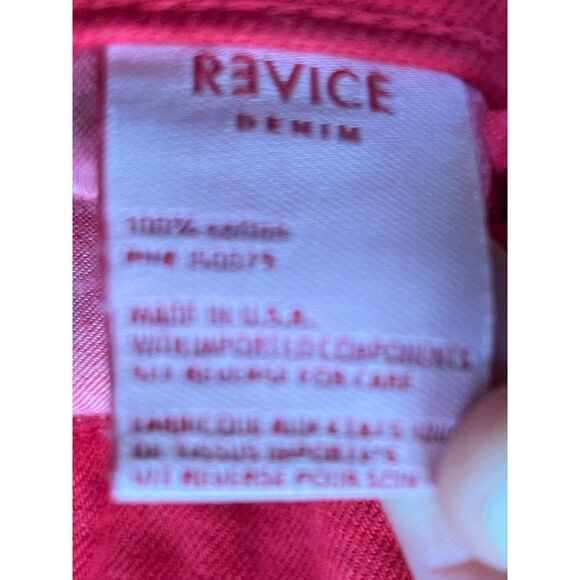 REVICE Red Venus Star Bootcut Flare Stitch Star Butt Pants Jeans Women's Size 27 - Picture 4 of 9